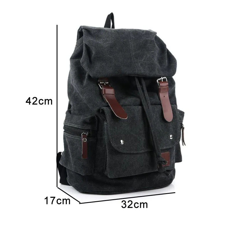 2023 Men Casual Canvas Large Capacity Practical Backpack Casual Travel Bagpack Teenagers School Bags backpacks рюкзак mochilas