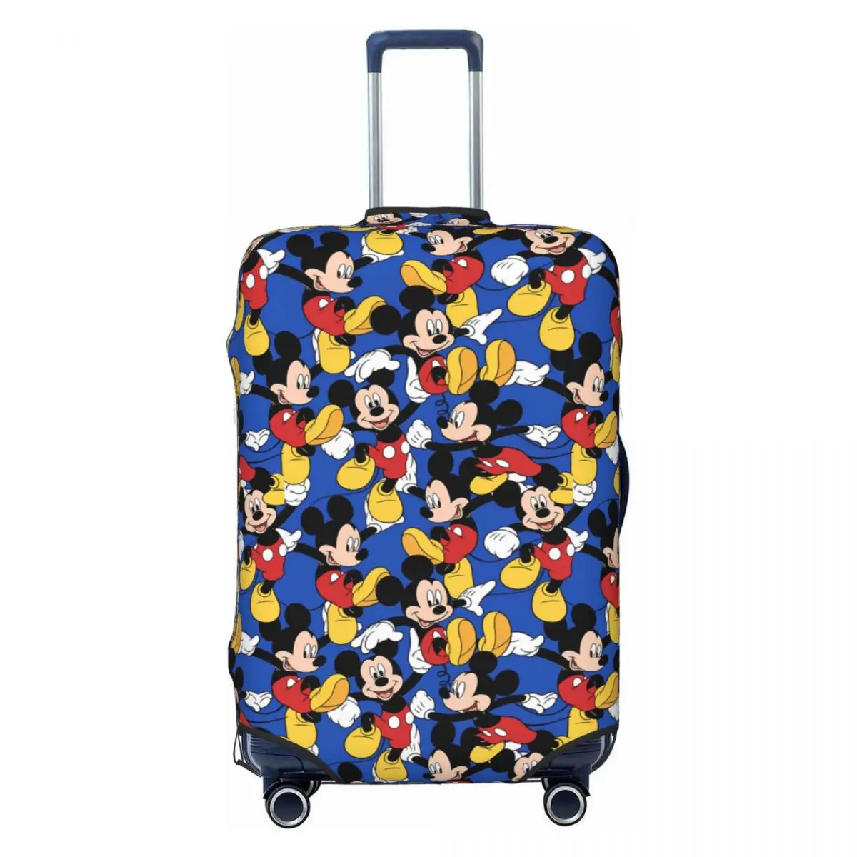 

Эластичный чехол для чемодана с мультяшным принтом Микки Мауса, защитный чехол для багажа, подходит для чемоданов 18-32 дюйма