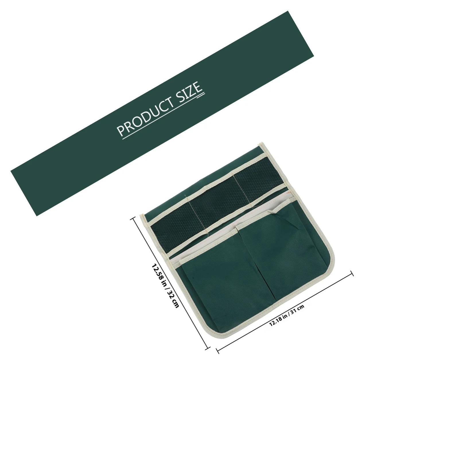 Bolsa de herramientas para arrodillarse de jardín, bolsa de almacenamiento verde de tela Oxford 600D, bolsa para arrodillarse, bolsa de asiento, organizador de herramientas de jardinería duradero