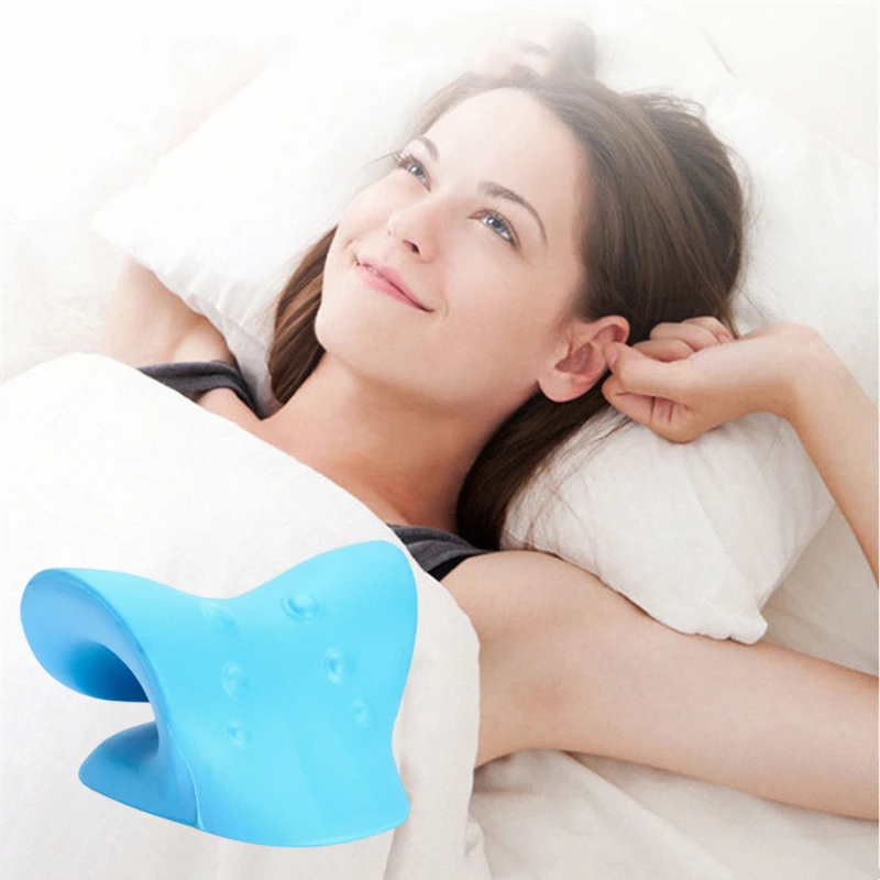 Cervical Vertebra Massager Pillow for Neck Traction Stretcher Health Corrector Relaxer Change Physiological Curvature Of Spine