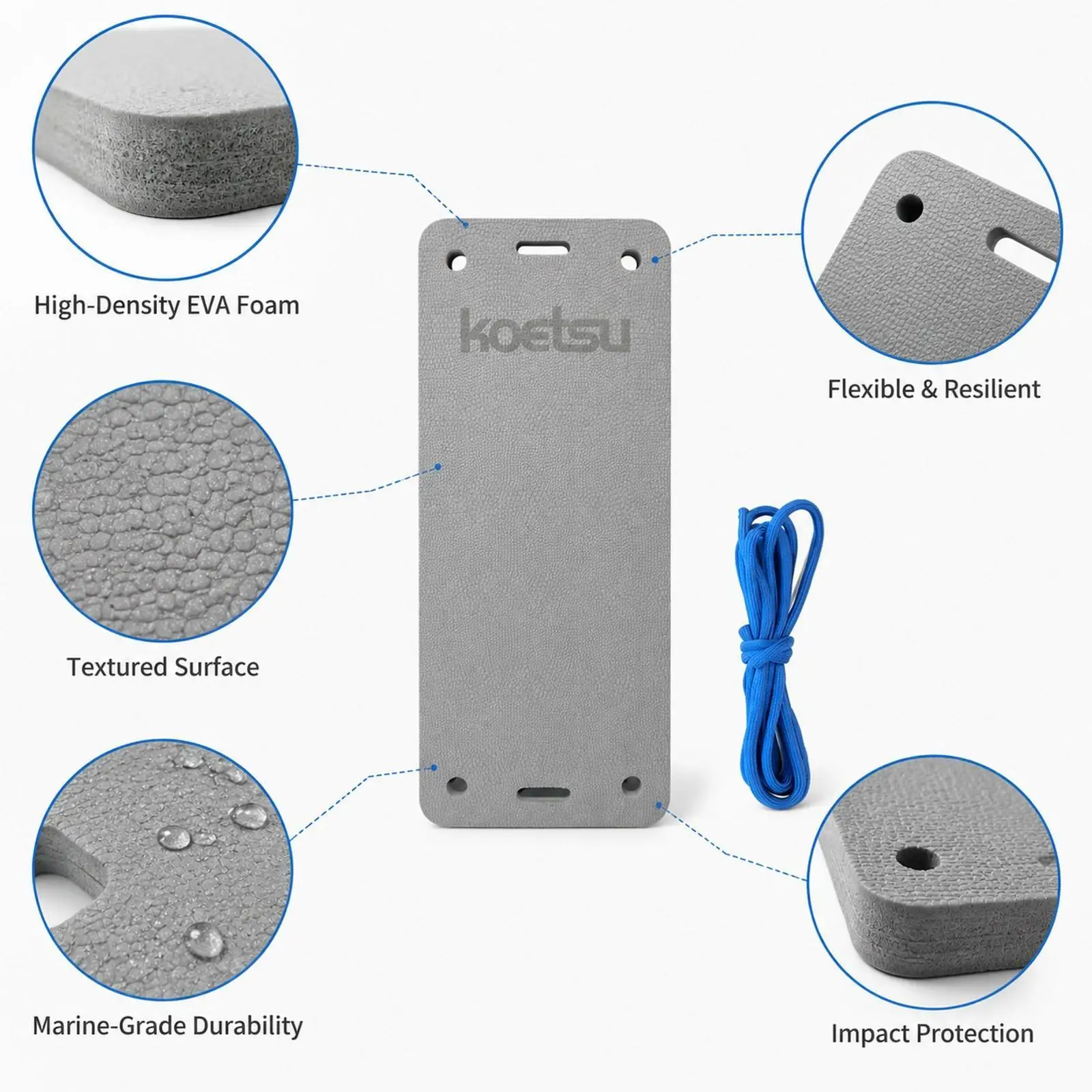 Yacht Side Collision Cushion EVA Foam Boat Safety Equipment Dock Protection Accessory for Fishing Marine