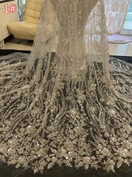 New listing exquisite white wedding dress series embroidery, Europe and the United States luxury bead tube sequins high-quality