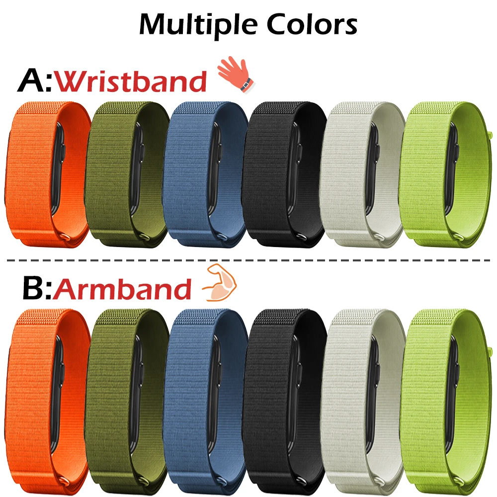 New Nylon Armband for Garmin CIRQA Soft Adjustable Lightweight Wristband Sports Replacement Strap for Men Women for Garmin CIRQA