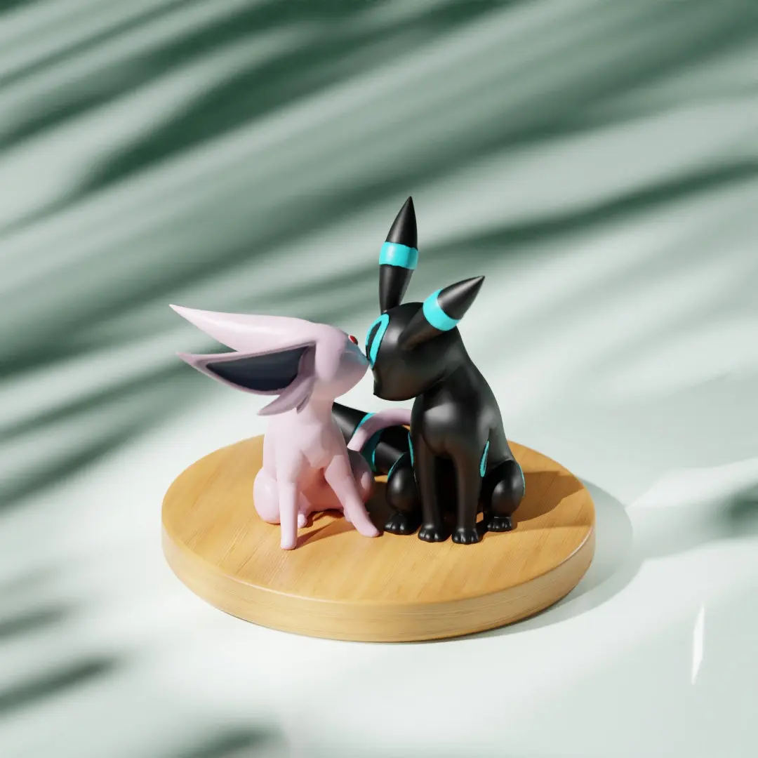 Genuine Espeon Umbreon Pet Elf Mini Anime Cartoon Cute Model Figures Desktop Ornament Collection Kids Toys Birthday Gifts view 5