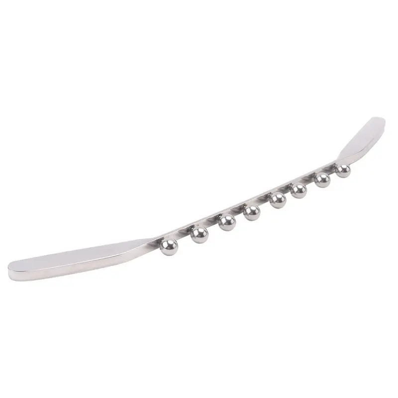 New Stainless Steel 8 Bead Meridian Massage Stick Gua Sha Tool Trigger Points Massager For Lymphatic Drainage Muscle-[A22I Store