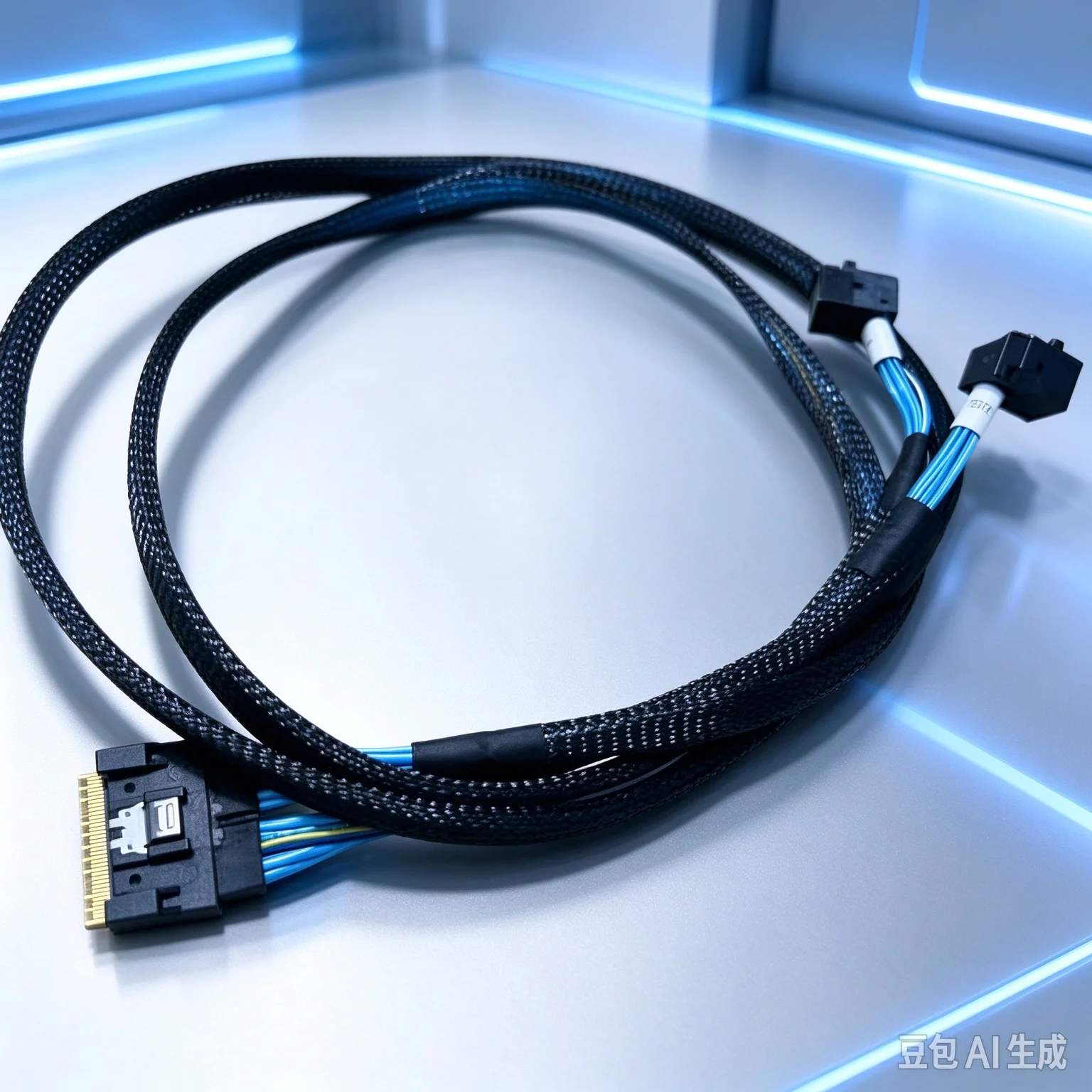 Cable for 9560-8i RAID Card Slim SAS 8654 to 8643 1 To 2 SAS Backplane Wire