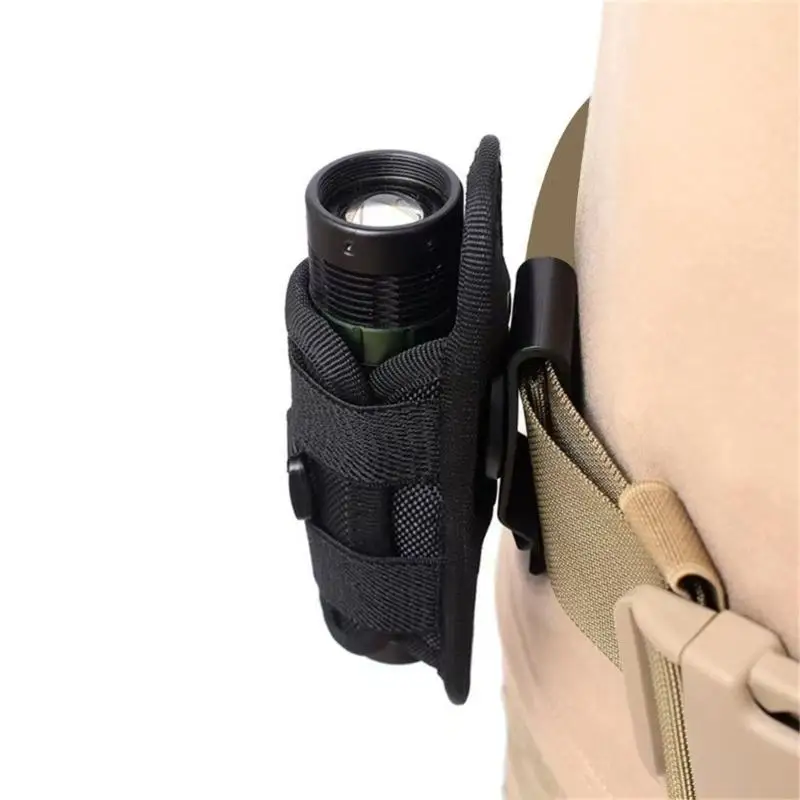 31BE Outdoor Flashlamp Carrying Case Reinforced Locking System Nylon Texture Suitable for Hiking Backpacking Survival Sets