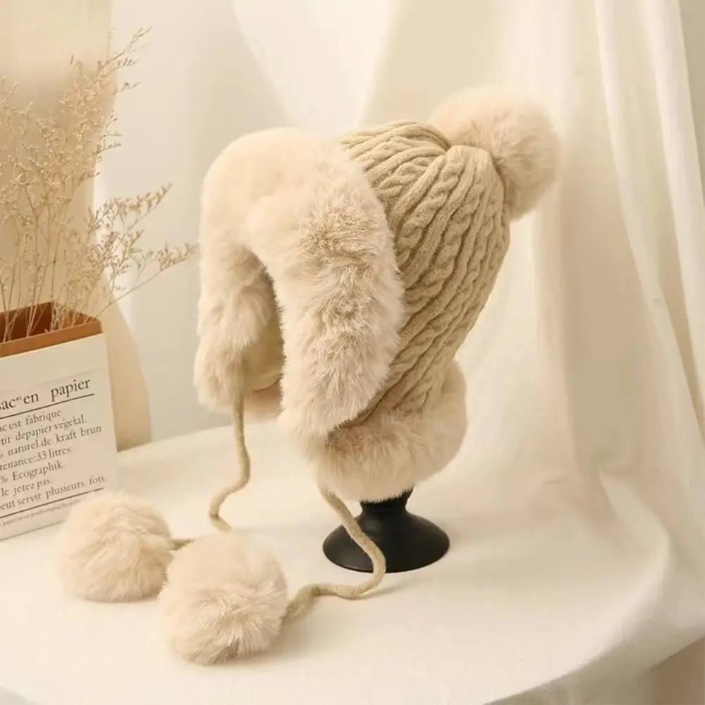 Cappello invernale caldo alla moda cappello Bomber Kawaii addensato berretto con protezione per le orecchie carino per le donne