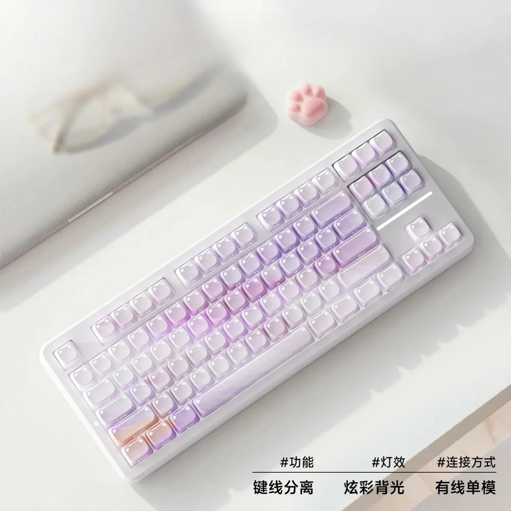 For EWEADN X98/X87 Mechanical Keyboard Customized Ergonomics Wired/2.4G/Bluetooth Wireless Desktop Keyboards RGB Office Keyboard