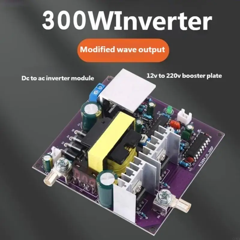 CORA 300W 12V to 220V Voltages Converters Modified Sine Waves Inverters Board For Electronics for Home and Travel