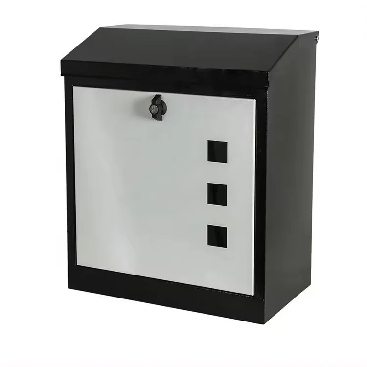 Daily Wall-mounted Mailbox Through Door Lock Steel Mailbox Mailbox - Sheet Metal Production