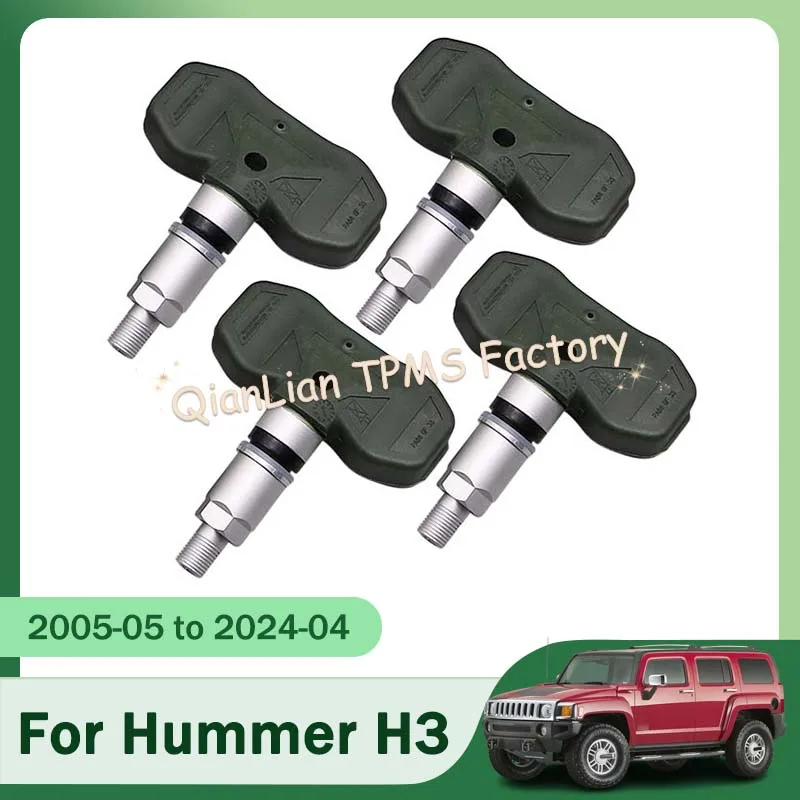 Tire Sensors For Hummer H3 H3T Tire Pressure Monitoring System 4pcs 315MHz 15122618 TPMS Tire Sensor
