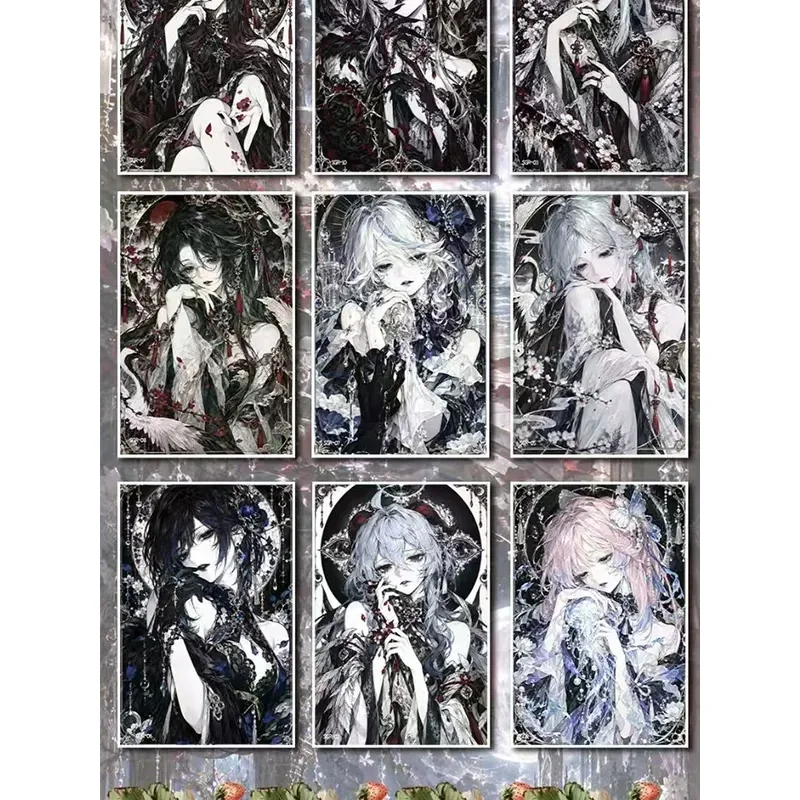 New Genshin Impact A6 Acrylic Art Boards Goddess Waifu Collectible Cards Anime Game Collectibles Trendy Birthday Hobby Gifts