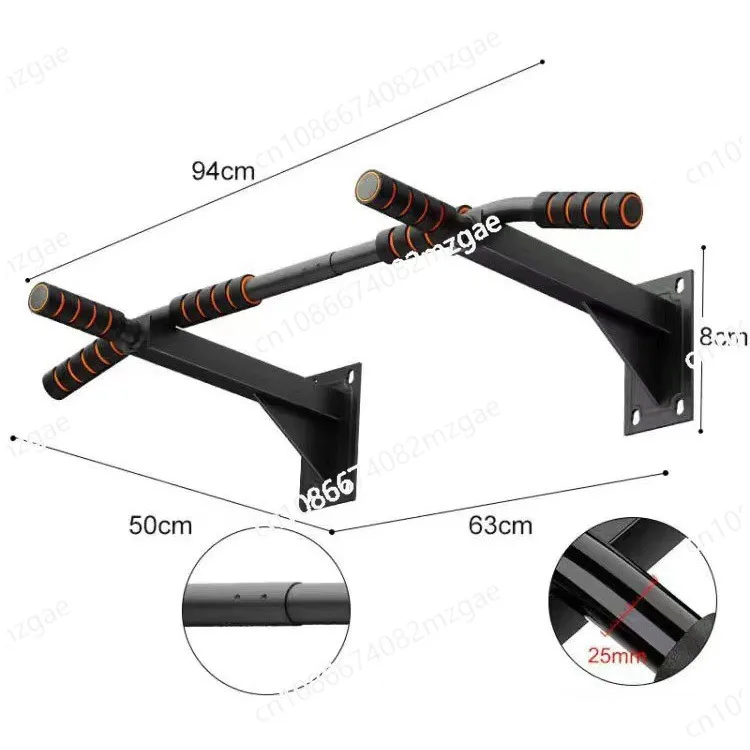 Pull-up single bar indoor wall installation fitness equipment punching installation horizontal bar home