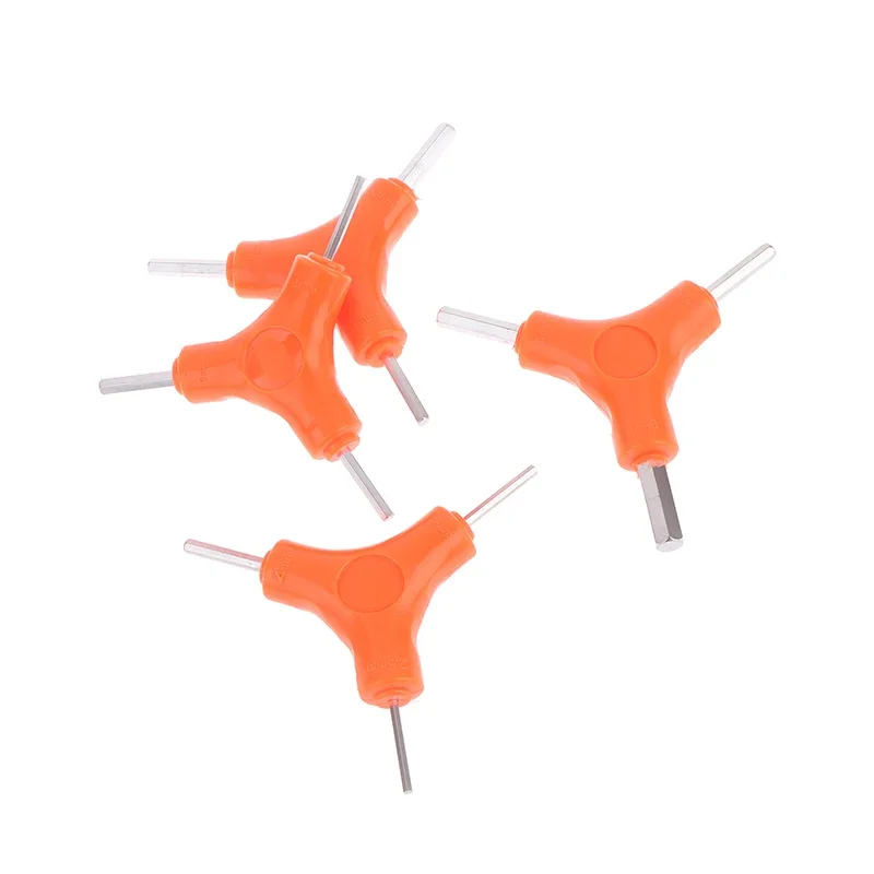 Conjunto de chave sextavada 3 em 1 de 2,5/3/4/5/6/8 mm feita em aço cromo-vanádio; Ideal para ferramentas de cuidado de bicicletas