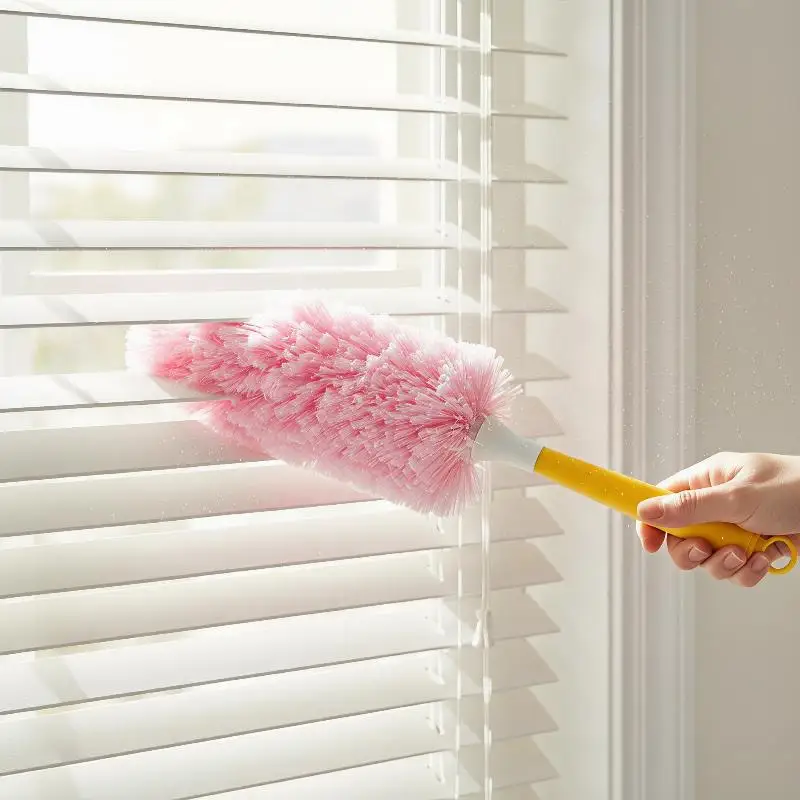Double-Sided 360° Electrostatic Duster Brush– Disposable Feather Dust Cleaner For Roof, Desktop,Spider Webs House Cleaning Tools