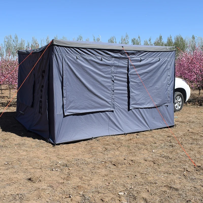 خيمة مظلة سيارة مقاومة للماء 4WD Foxwing 270 درجة مظلة كبيرة قائمة بذاتها ممتدة مع جدار جانبي #1