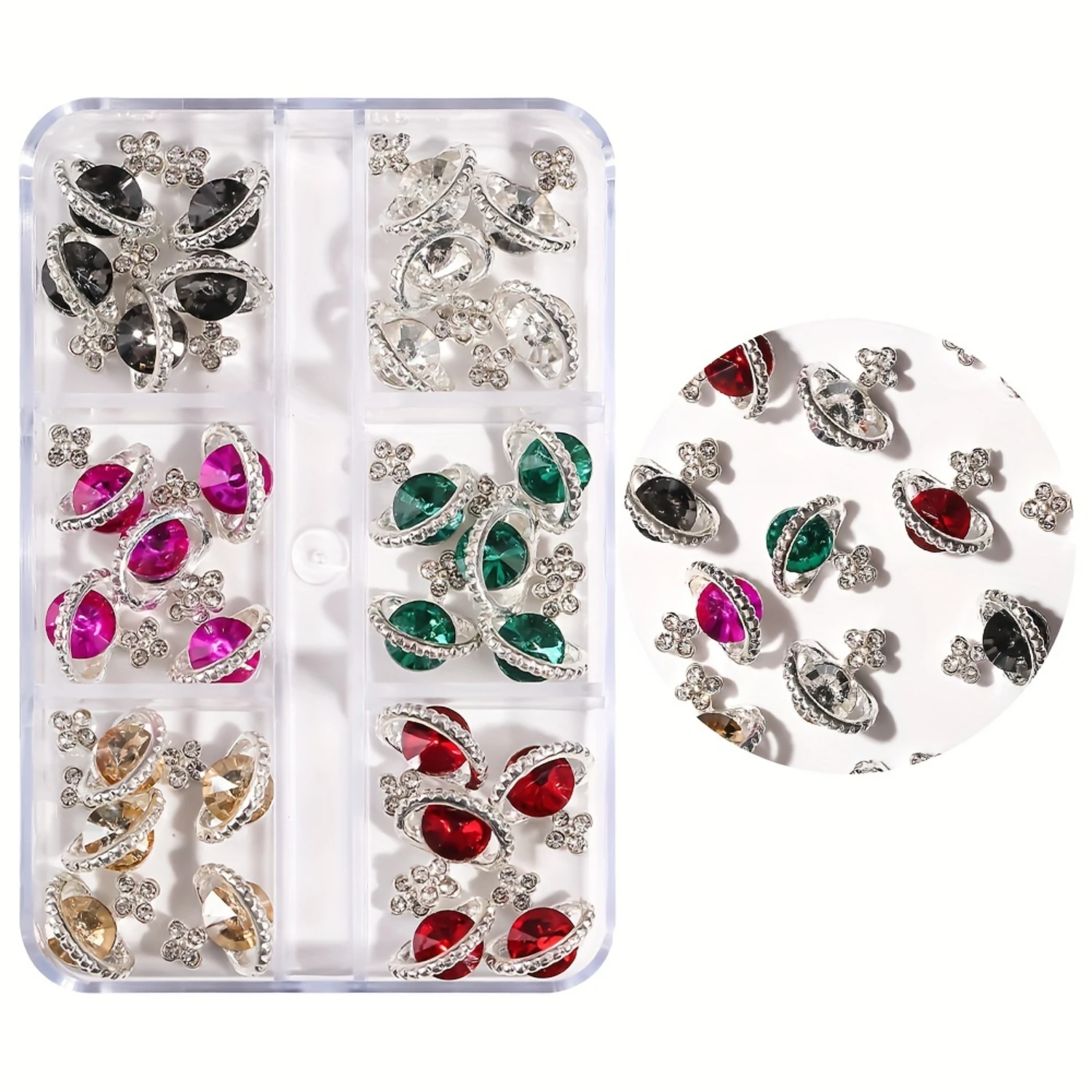 

30pcs Planetary Nail Charms - Sparkling Rhinestone Art Jewelry for DIY & Events Full body mannequin Wigs human hair Wig stand