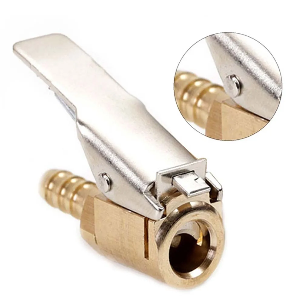 Durable Compressor Auto Parts Car Tire Inflatable Air Pump Nozzle Inflator Valve Tire Chuck Tail Plug Inflatable Quick Clip