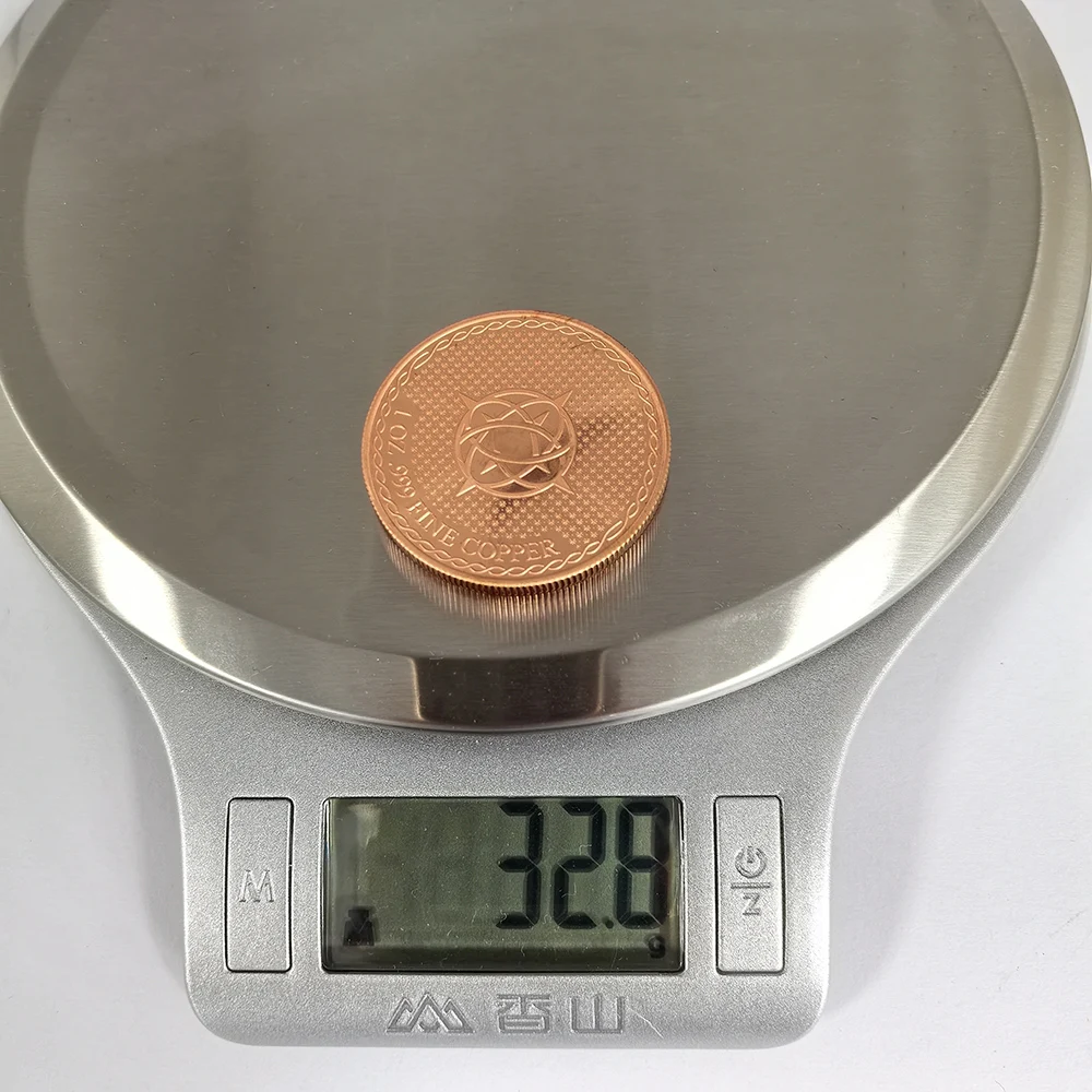 6 Types 1 OZ Handsome Male .999 Fine Copper Art Collectible Medal Color Printed Noble Man Metal Commemorative Coin Decor Gift