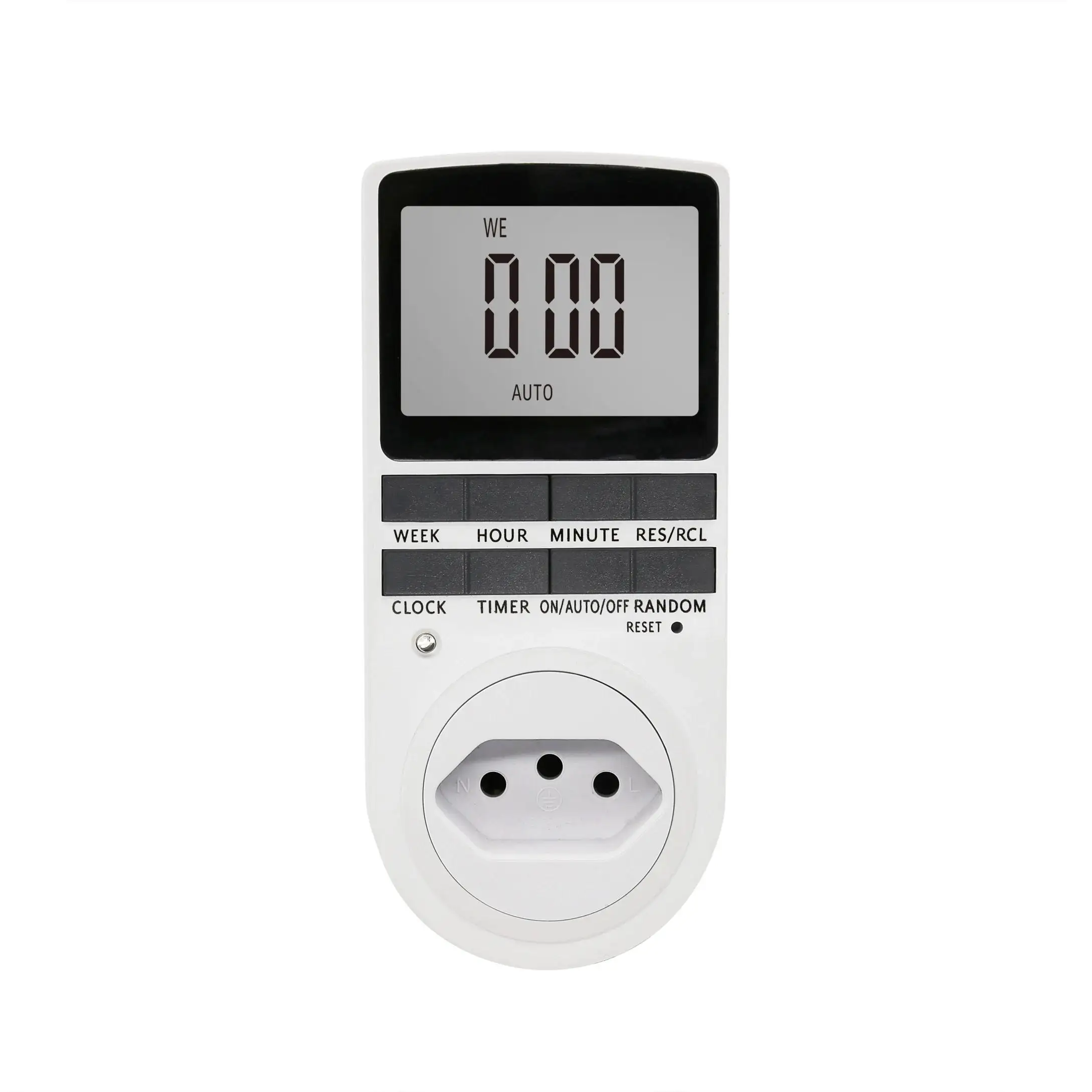 

Electronic Digital Timer Switch 24 Hour Cyclic EU UK Plug 220V Timer US AU Timing Kitchen Socket Outlet Programmable BR FR