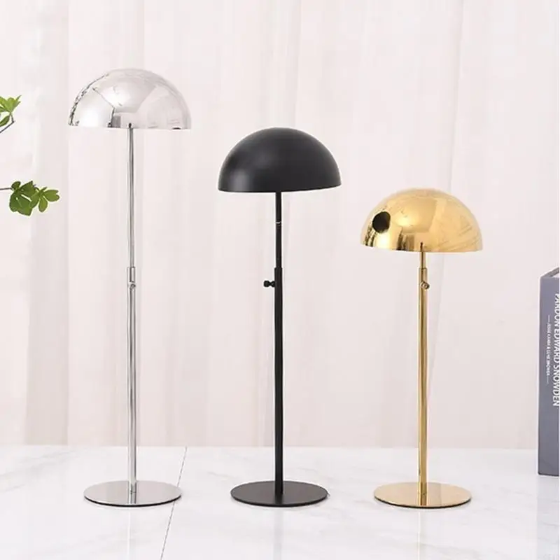 Wire Drawing Mirror Face Stainless Steel Freestanding Holder Hat Rack Stand