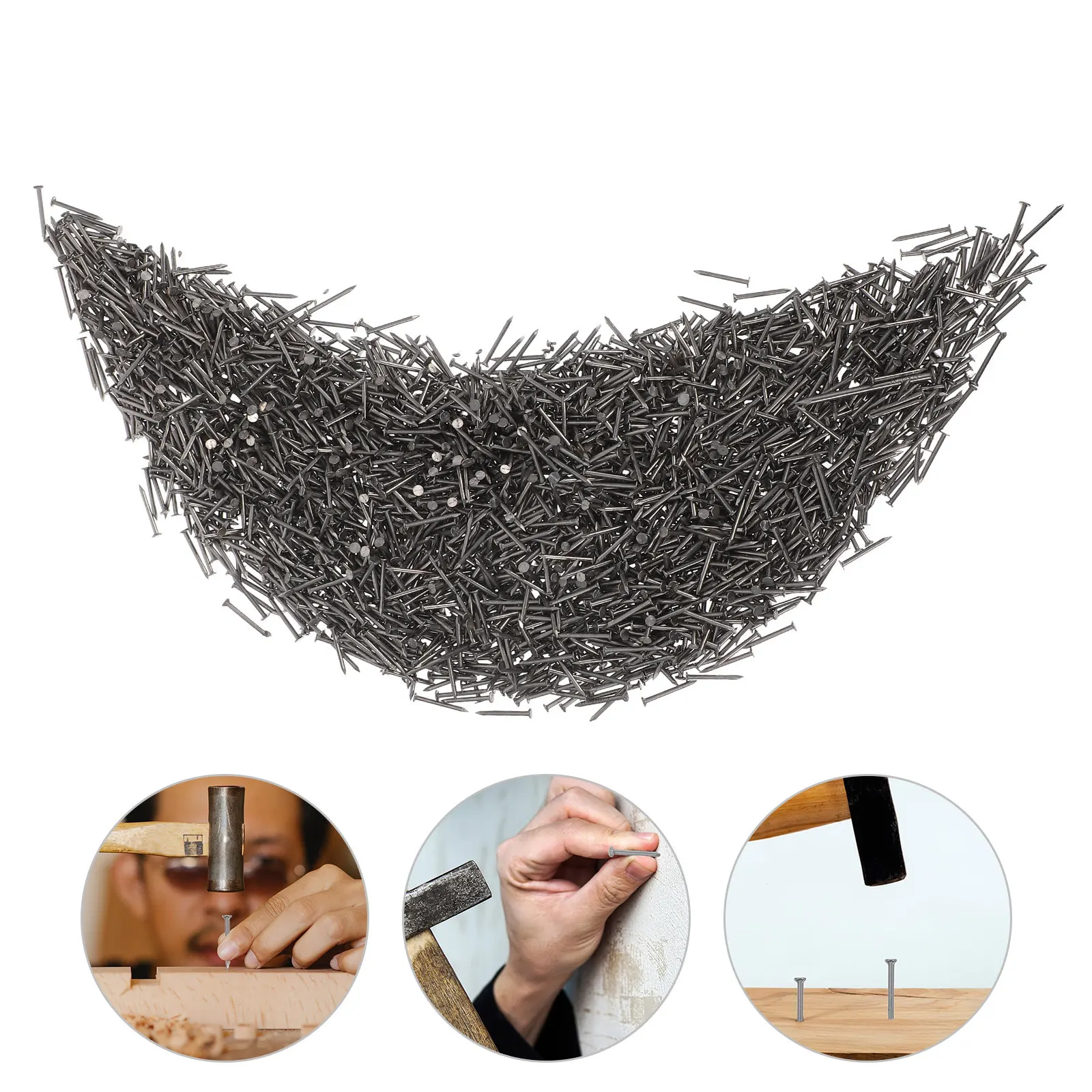 

Гвозди из нержавеющей стали с острым концом, закаленные, для бетона, дерева, фоторамок, столярных работ и проектов DIY