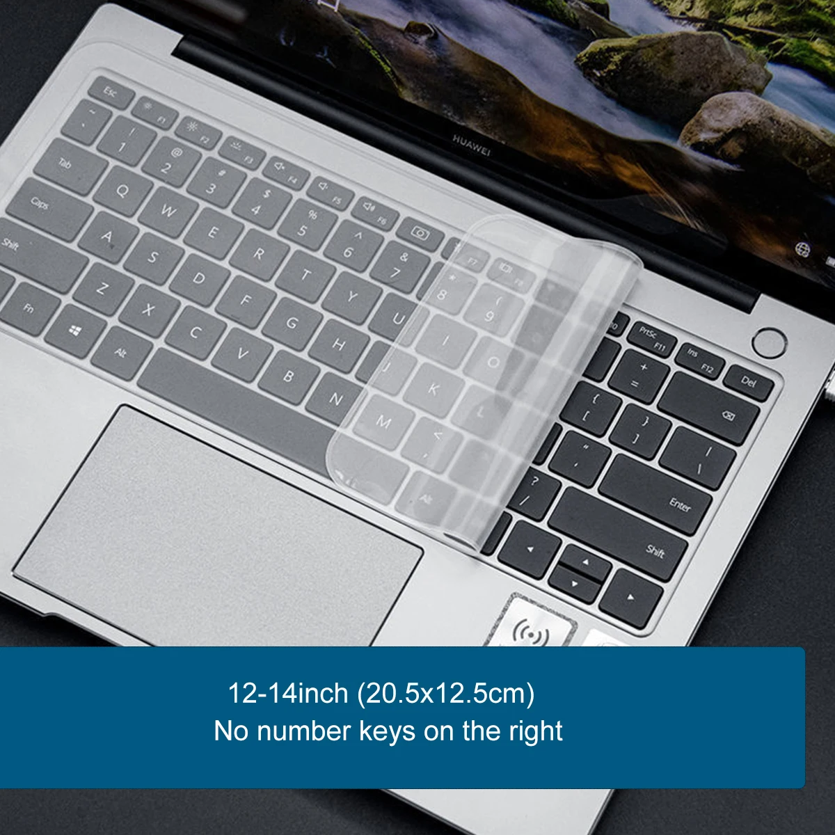 2pcs Universal Transparent Keyboard Cover Skin for 12-17 Inch Laptops and Notebooks,  Ultra-Thin Silicone Waterproof