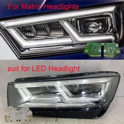 Daytime Running Light Module For Audi Q5 80A998473A 80A998473B LED  DRL 80A998473C Matrix Headlight Angel Eyes Daylight 10 Bulbs