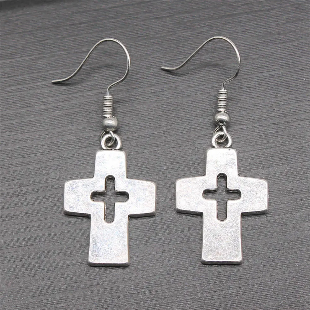 Things Girl Jewelry Cross Drop & Dangle Earring
