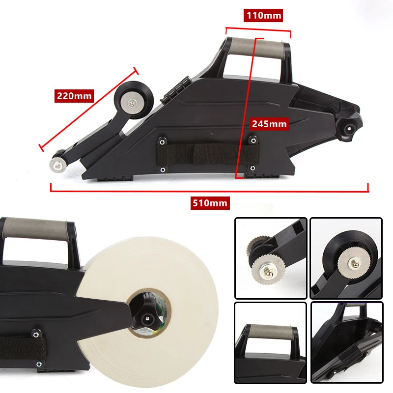 Imagem -04 - Plástico Drywall Taping Tool Placa de Gesso Joint Caulking Tool Reversível Dentro de Canto Roda Dry Wall Repair Dispenser