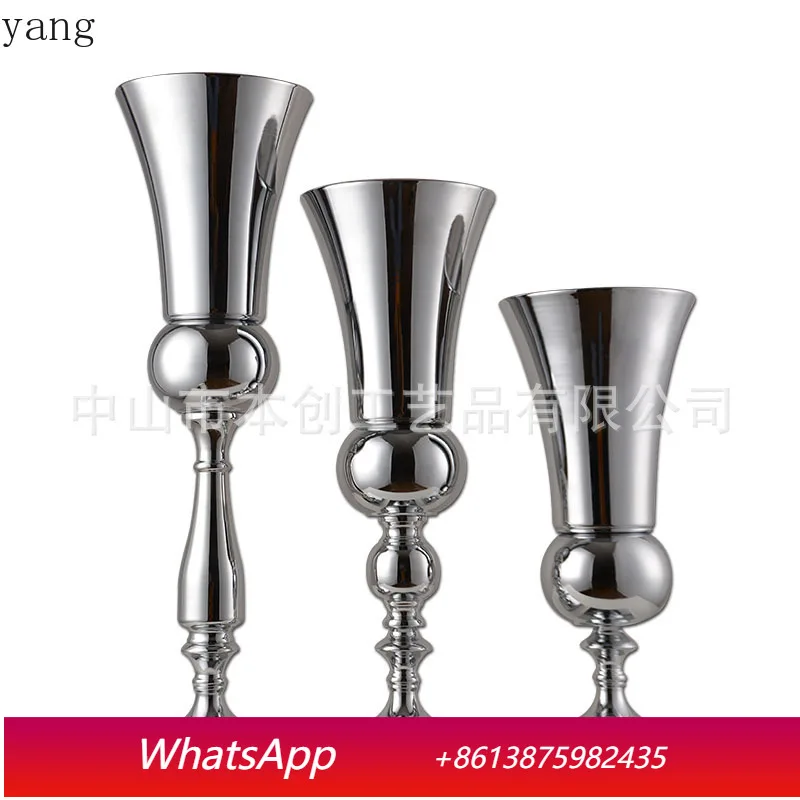 

CX wedding props Lu Yin wedding decoration vase wrought iron flower stand gold flower arrangement ornament