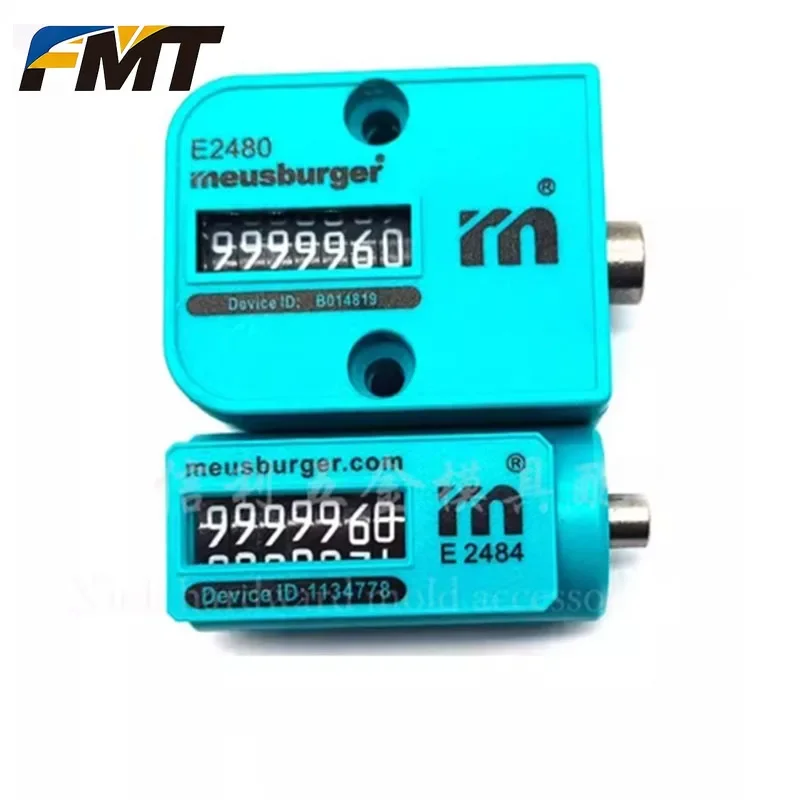 E2480 E2484 Plastic Mold Shot Counter 7 Digits Square and Semicircular Counters for Record the Mold Usage Times