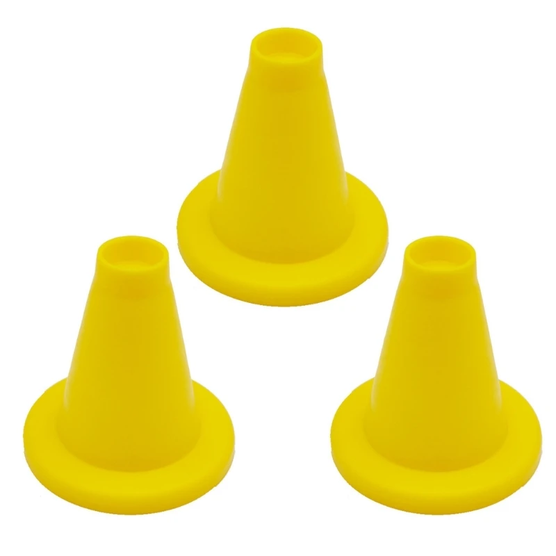 

E8BF 3PCS Высокая видимость крикетных конусов легкие портативные удары по хит -футболу