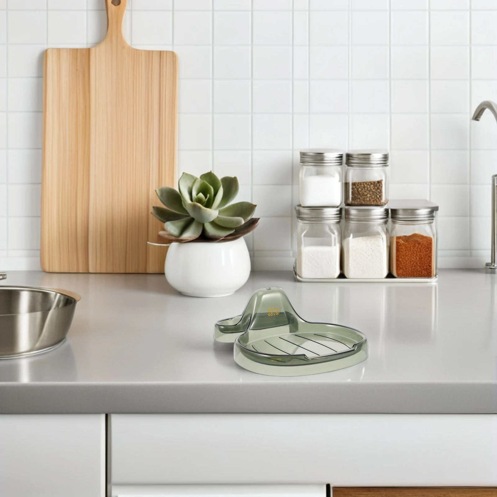 Pot Lid Holder Multifunctional Kitchen Storage Rack For Spatulas Soup Spoons Chopsticks Countertop Organizer