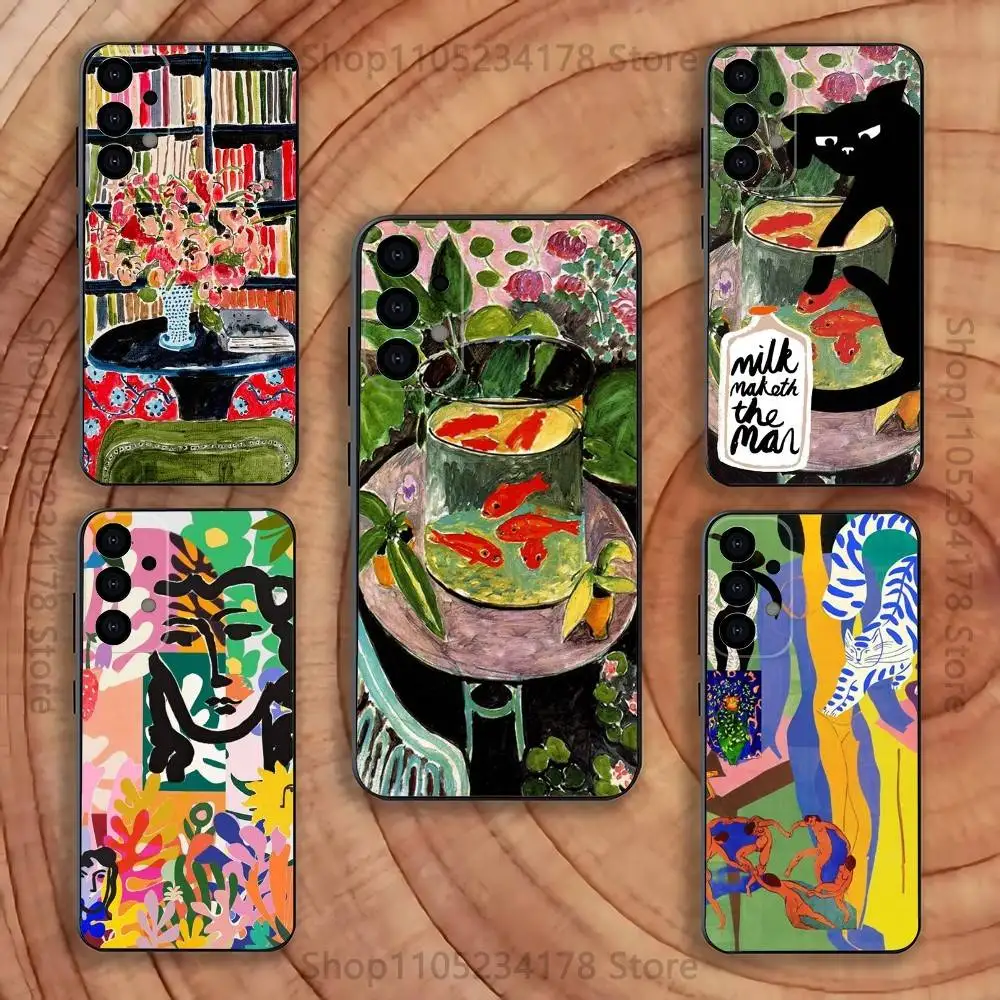 H-Henri M-Matisse Art PaI Phone Case for Samsung S series s21 s22 s23 s24 s25 S26 FE Plus Ultra TPU Soft to Skin-friendly case