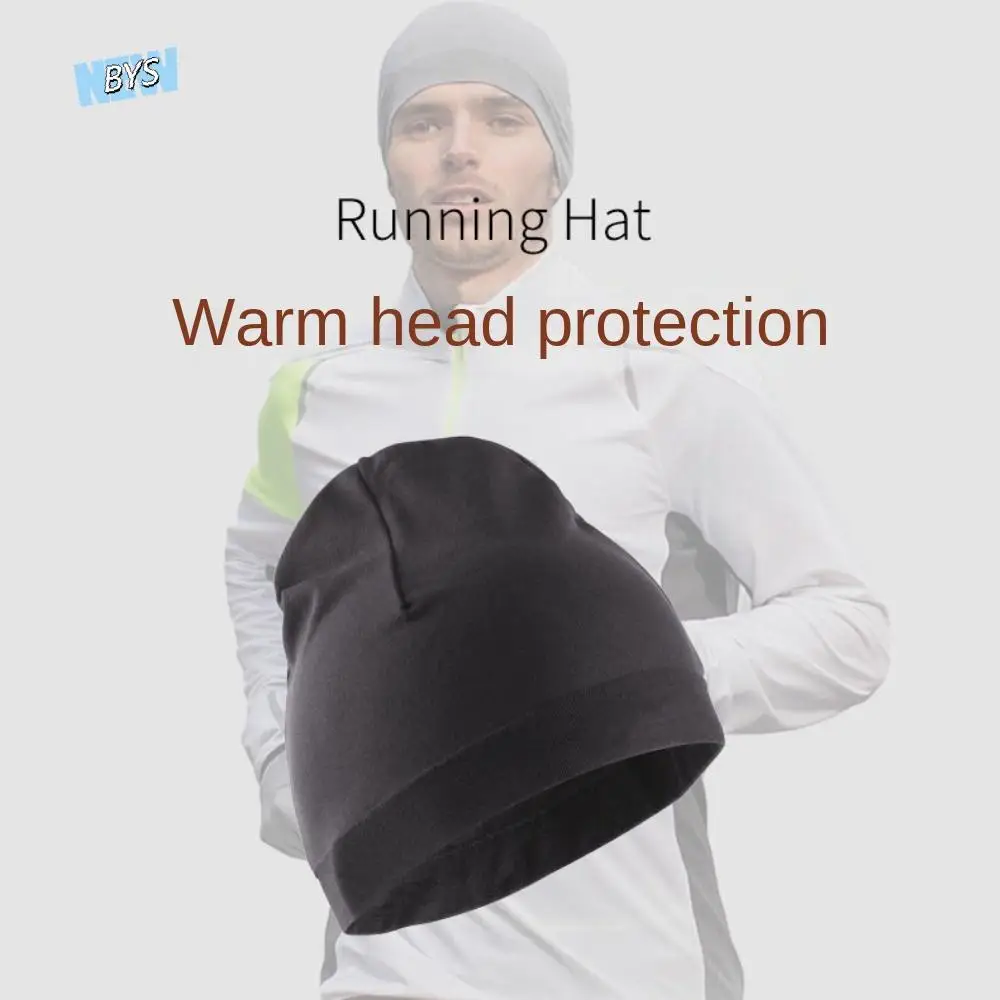 

Classic Skullcaps Winter Running Hats Solid Color Windproof Sport Cap Running Winter Soft Breathable Sport Bonnet Fishing