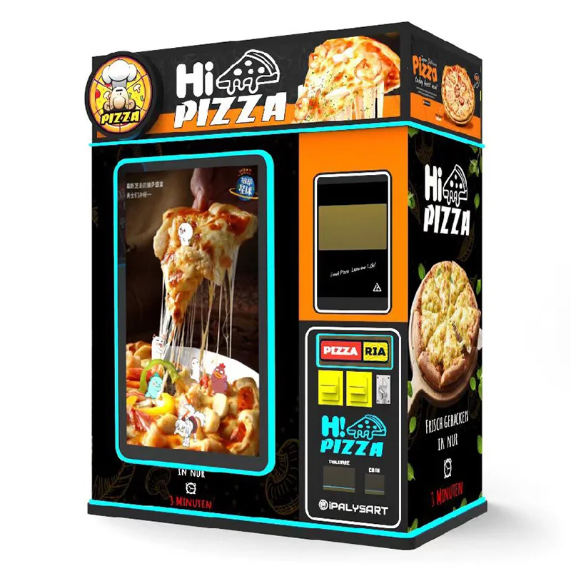 Smart Pizza Vending Machine Credit Card Payment System Cloud-Based Management 20-150 Capacity for Small Businesses 2026