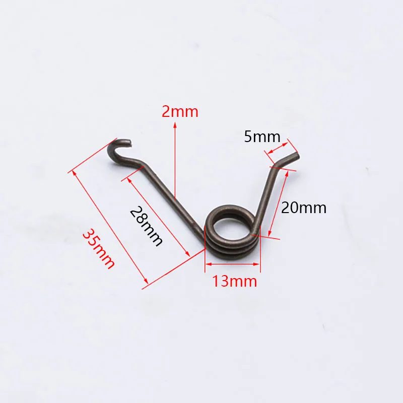 2x13x35mm Anti-theft Door Lock Torsion Spring Repaired Metal Coil Replacement Accessories Parts for Electronic Locks Handle