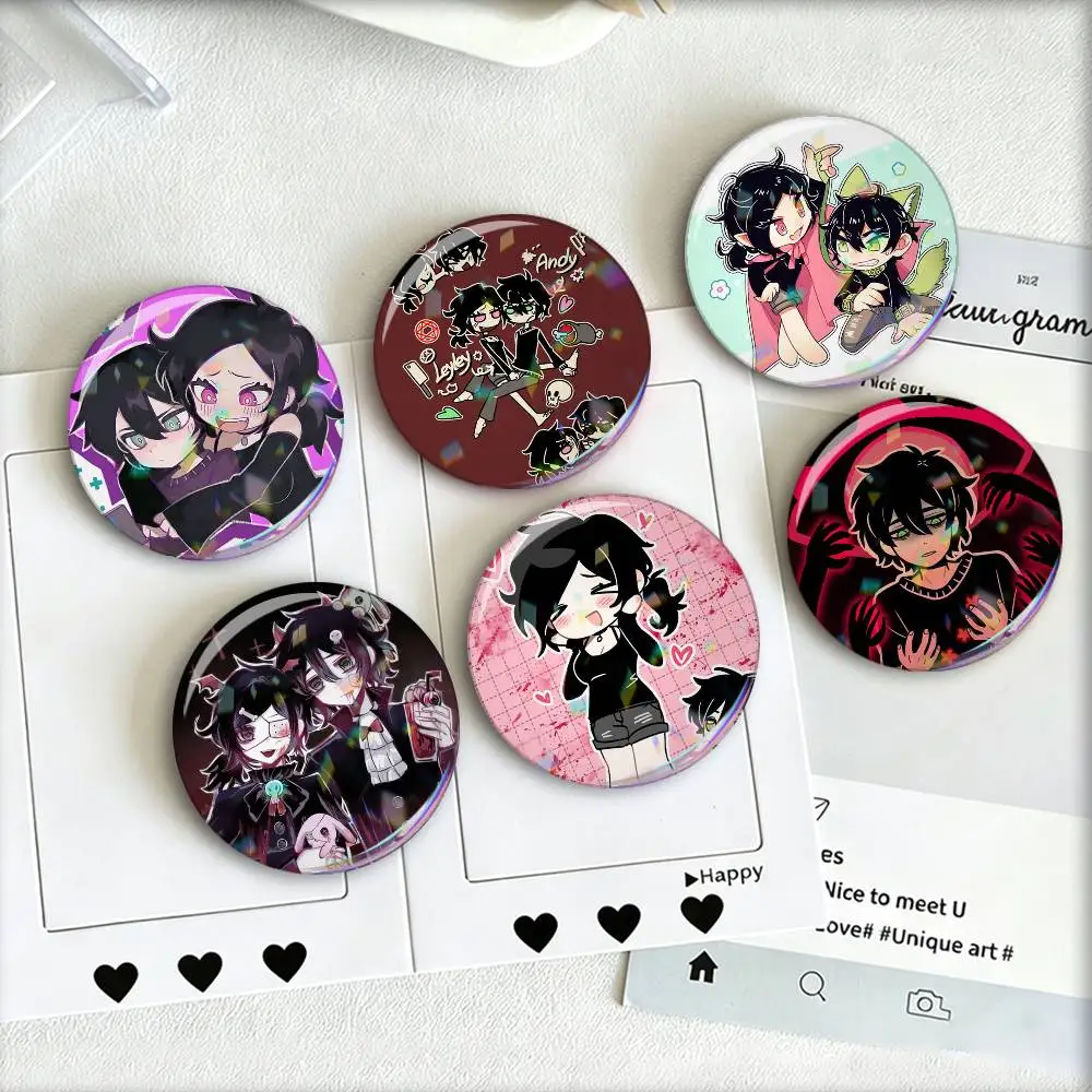 TCOA-The Coffin Of Andy And Leyley   Laser Badge Creative Pins Brooch for Bag Clothes Hat Decor Gifts Fans Collect