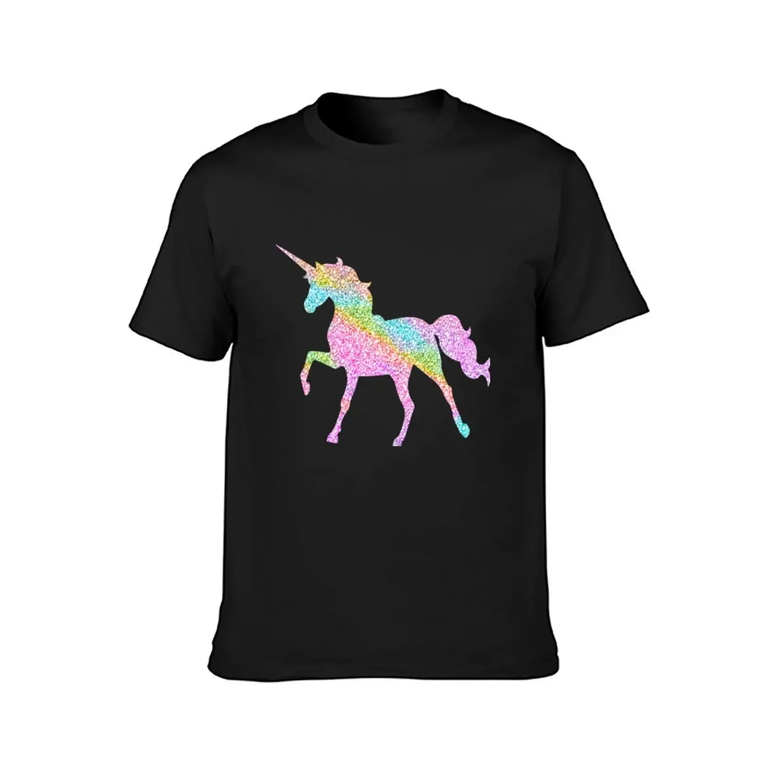 Sparkly Rainbow Unicorn T-Shirt graphic tee shirt boys animal print aesthetic clothes shirts graphic tee designer t shirt men