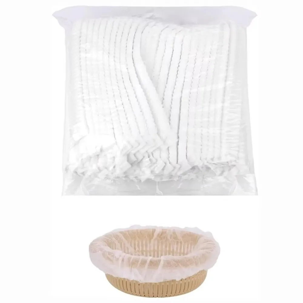 20/30/50/100Pcs Nonwoven Fabric Bread Proofing Covers Elastic Closure Disposable Dough Fermentation Covers Freshness Protection