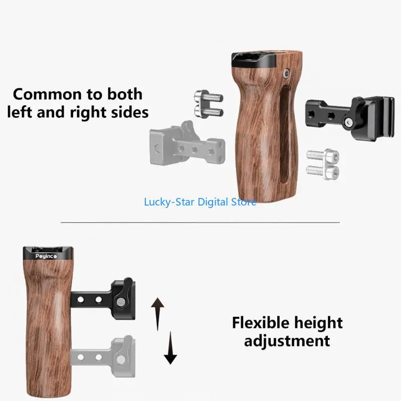 

N7MC Camera Cage Side Handle Comfortable Grip with Quick Release Function and Build In Tool for Easy Accessory Attachment