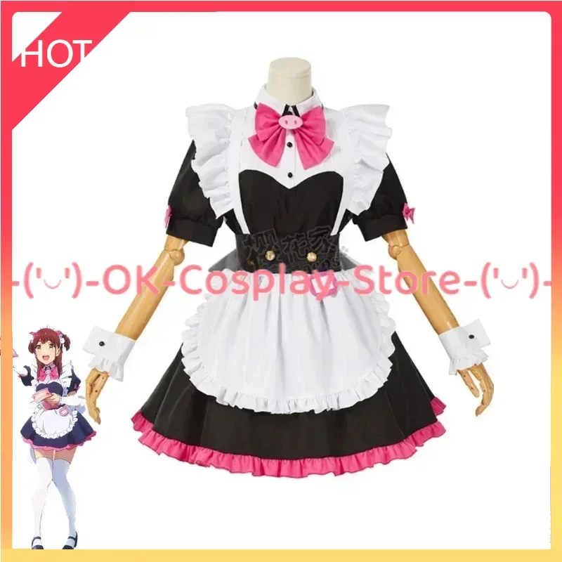 

[Custom Made] Anime Akiba Maid War Mannen Ranko Cosplay Costume Women Cute Maid Dress Party Clothing Halloween Carnival Uniform
