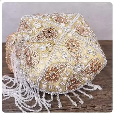 Damen Bada Muhua Kopfbedeckung Xinjiang Dance Stage Hut