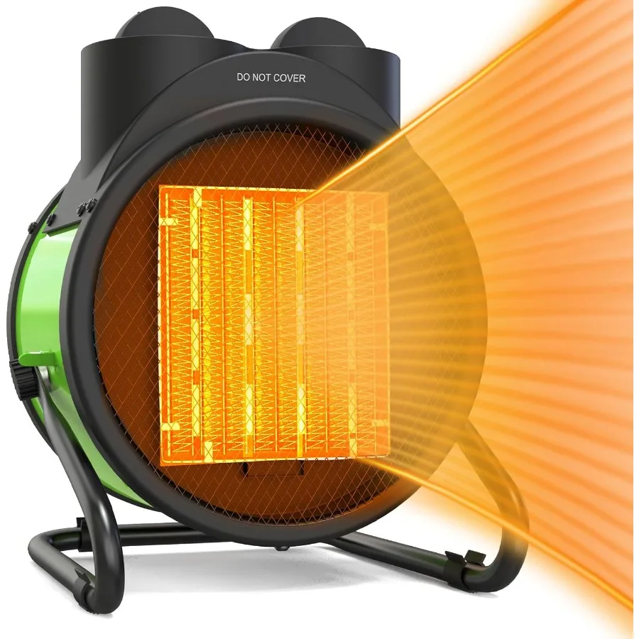 

Outdoor Heaters for Patio Outdoor Heater with Overheat Protection 3S Fast Heating Portable 1500W Electric Garage Heater Portabl