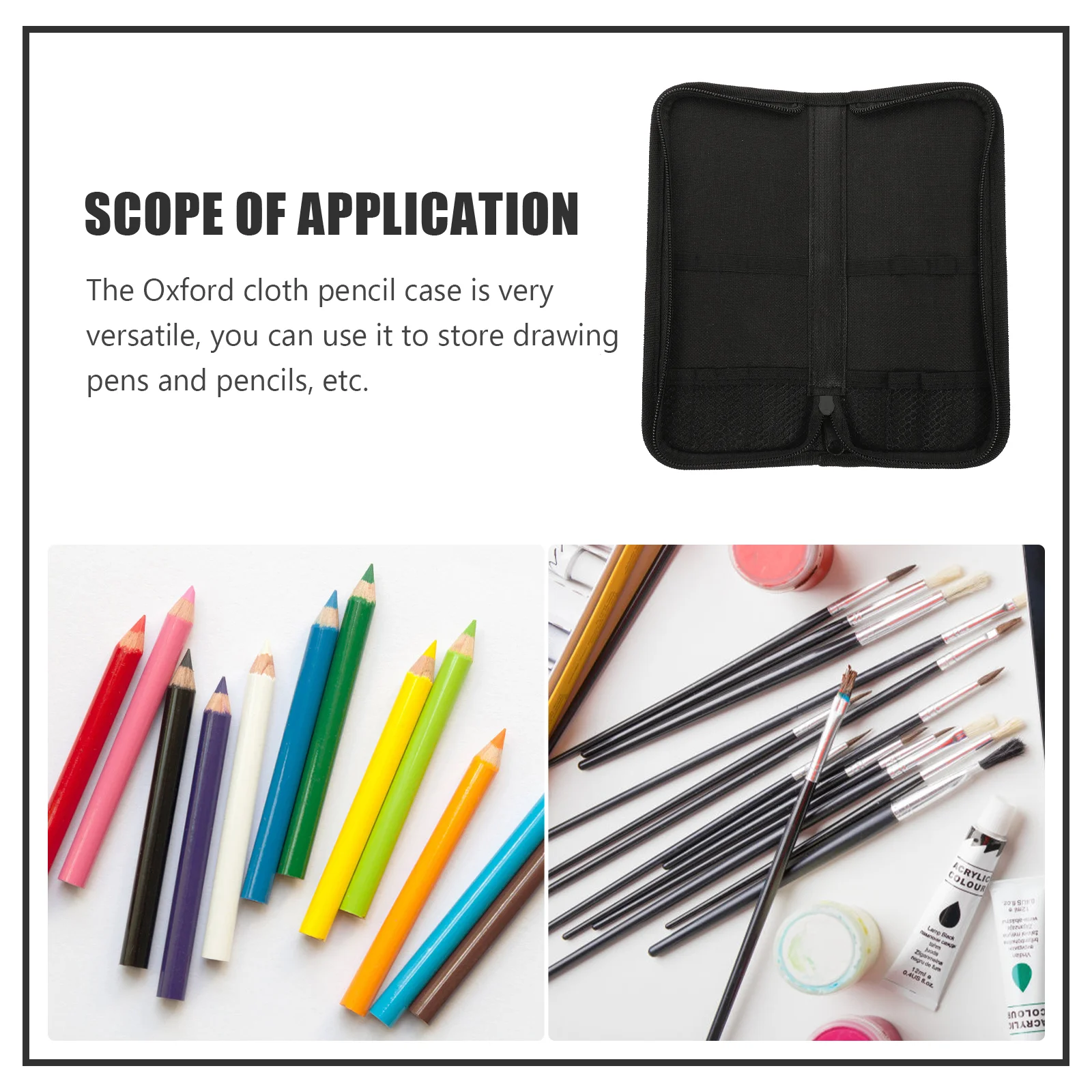 Case Drawing Pencils Pouch Paint Brush Container Color Painting Cases Adults Bags Makeup Storage