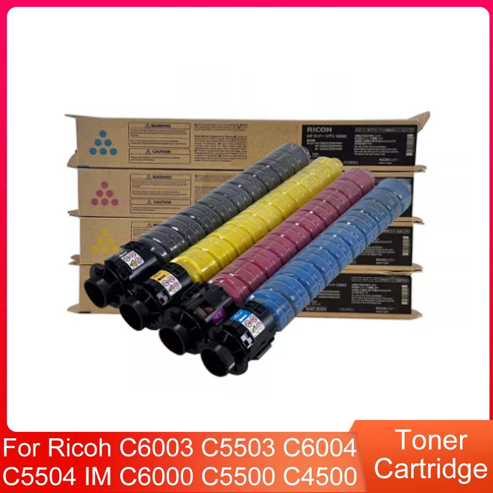 

1Set 4PCS Original CMYK Toner Cartridge for Ricoh C6003 C5503 C6004 C5504 IM C6000 C5500 C4500