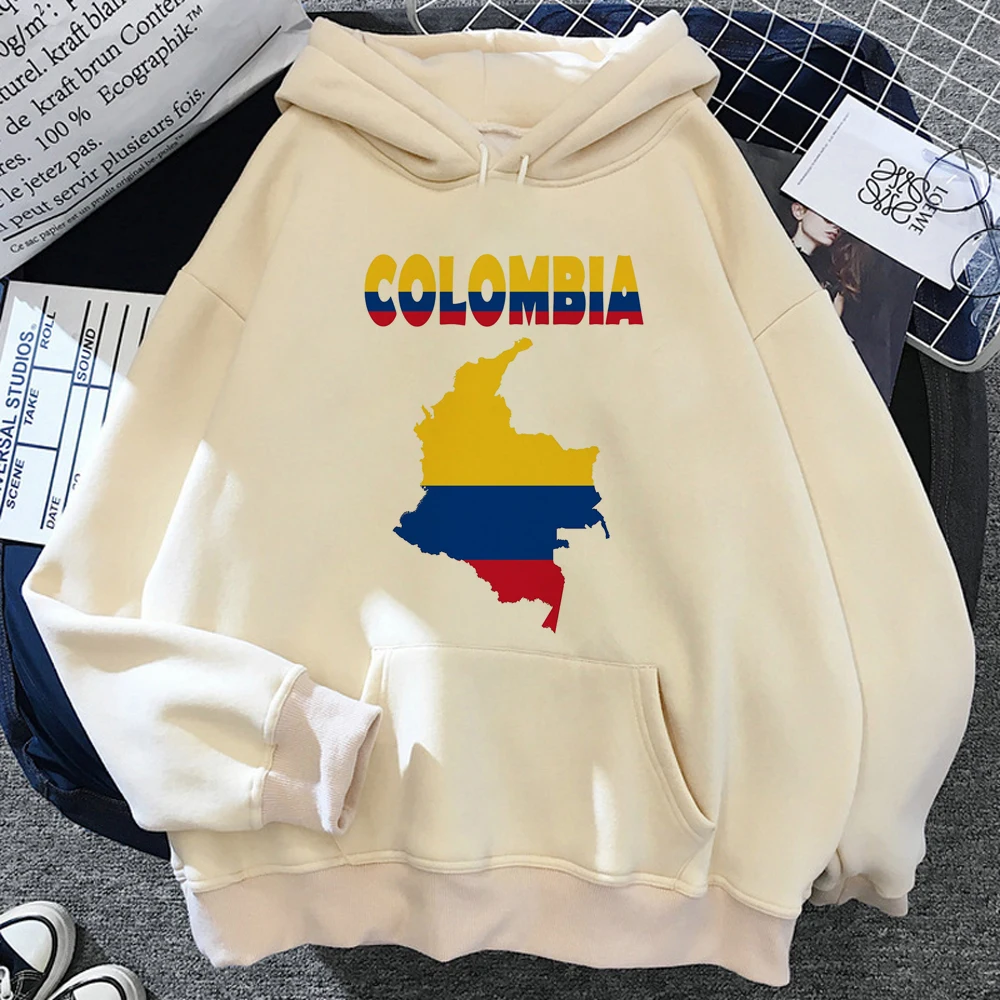 Colombia hoodies women vintage anime harajuku streetwear sweater sweatshirts female japanese pulls