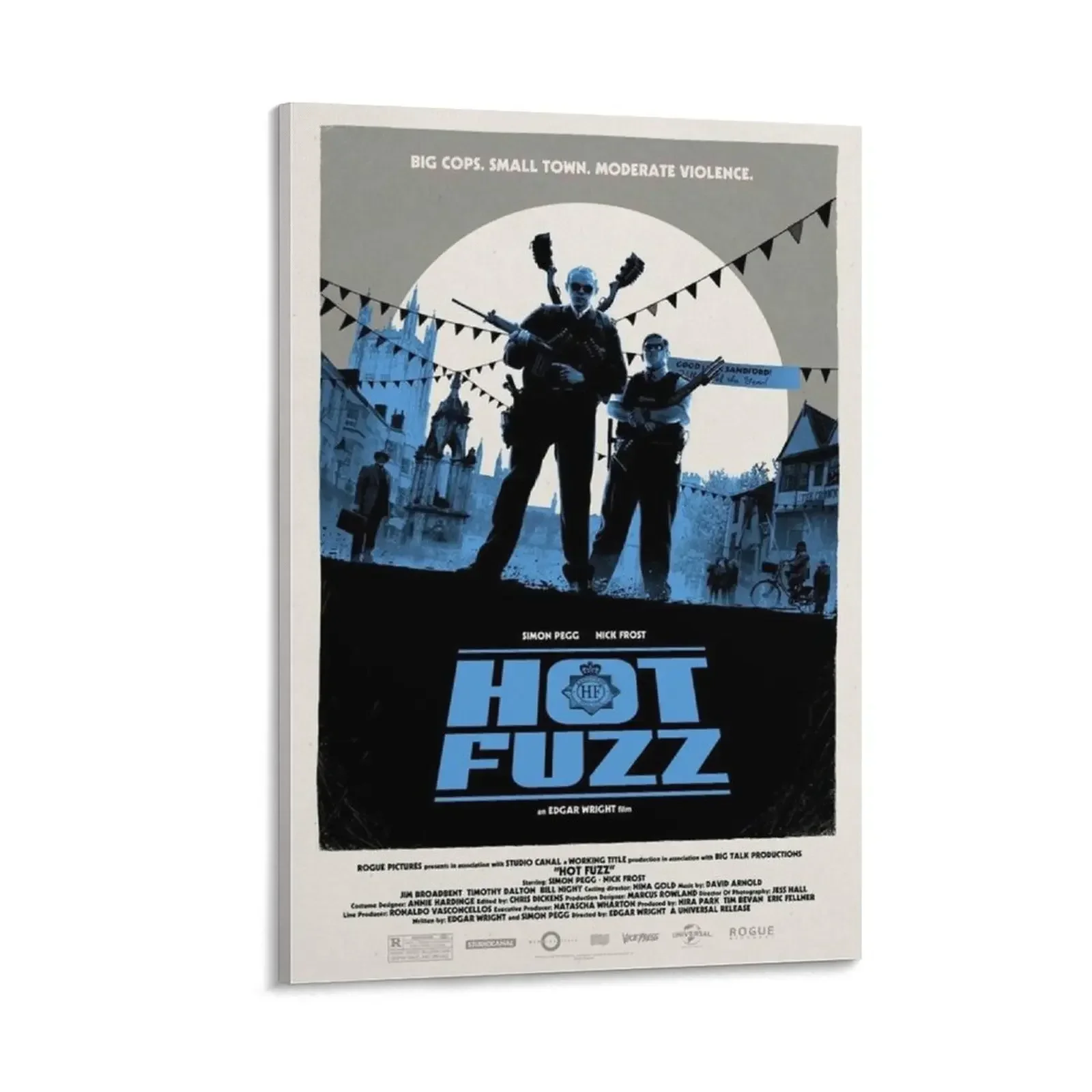 

Hot Fuzz (2007) Canvas Painting house decoration room decor Decorative picture room decors aesthetic